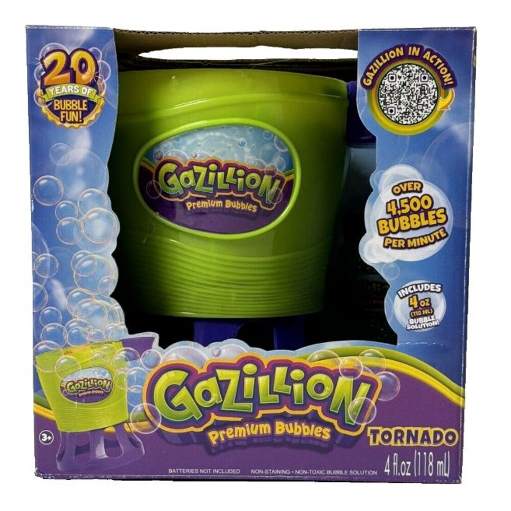 Gazillion‎ Bubbles Tornado Machine Bubble Blaster Kids Bubble Fun Toy New In Box
